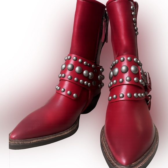 $628!FREE PEOPLE We The Free Axel Boots Chili Pepper Florence SZ 9 SOLD OUT NWOB - Picture 9 of 12